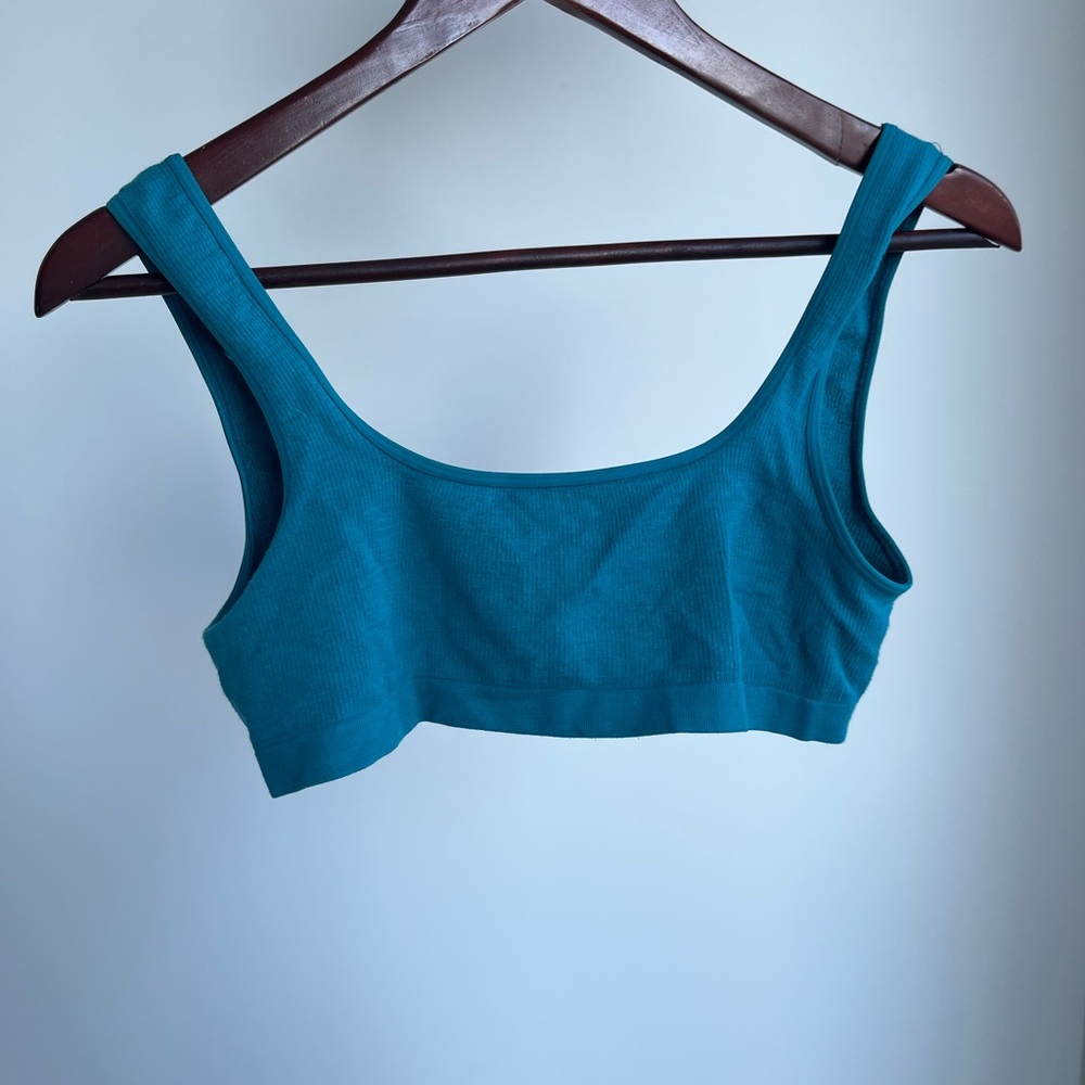 Turquoise Women’s Ribbed Bralette